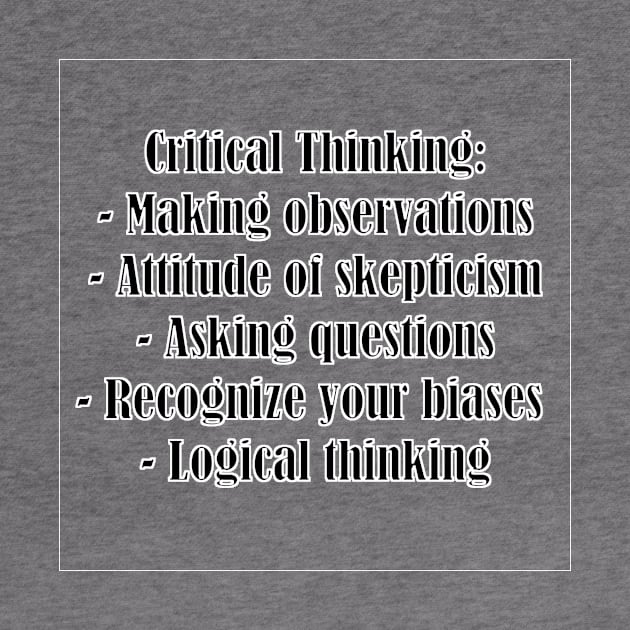 Critical Thinking by Quality Products